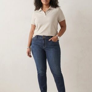 Democracy "Ab"solution Straight Leg Jeans - Size 14 - Dark Wash Comfort Stretch